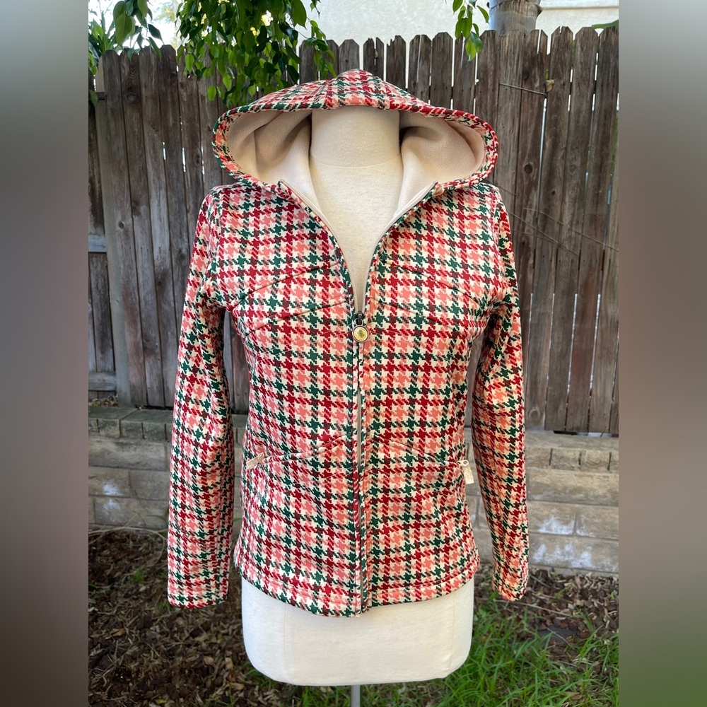 Vintage Burton Women's Houndstooth ski snowboard Jacket outdoor winter resort M